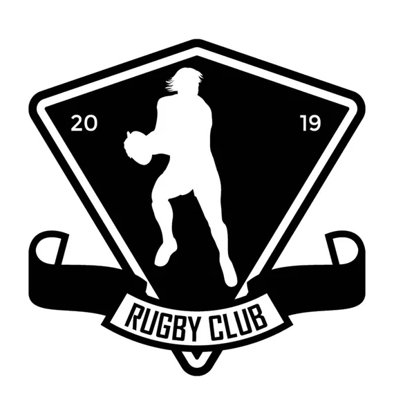 2016 Rugby Düz Vektör Simgesi — Stok Vektör