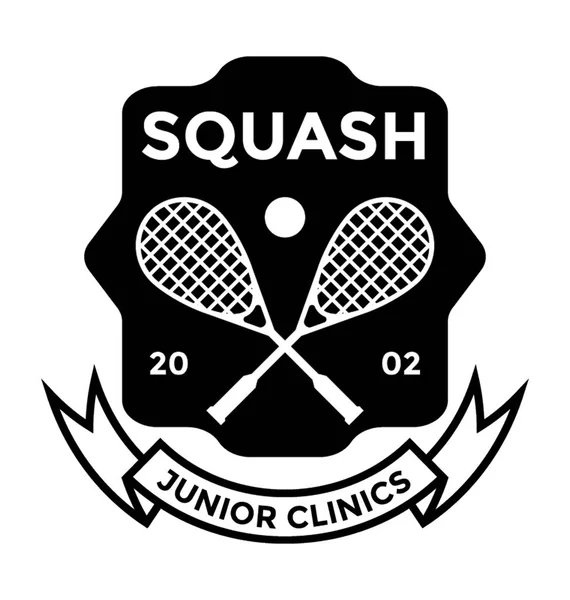 Squash Junior Clinics Flat Vector Icon — Stock Vector