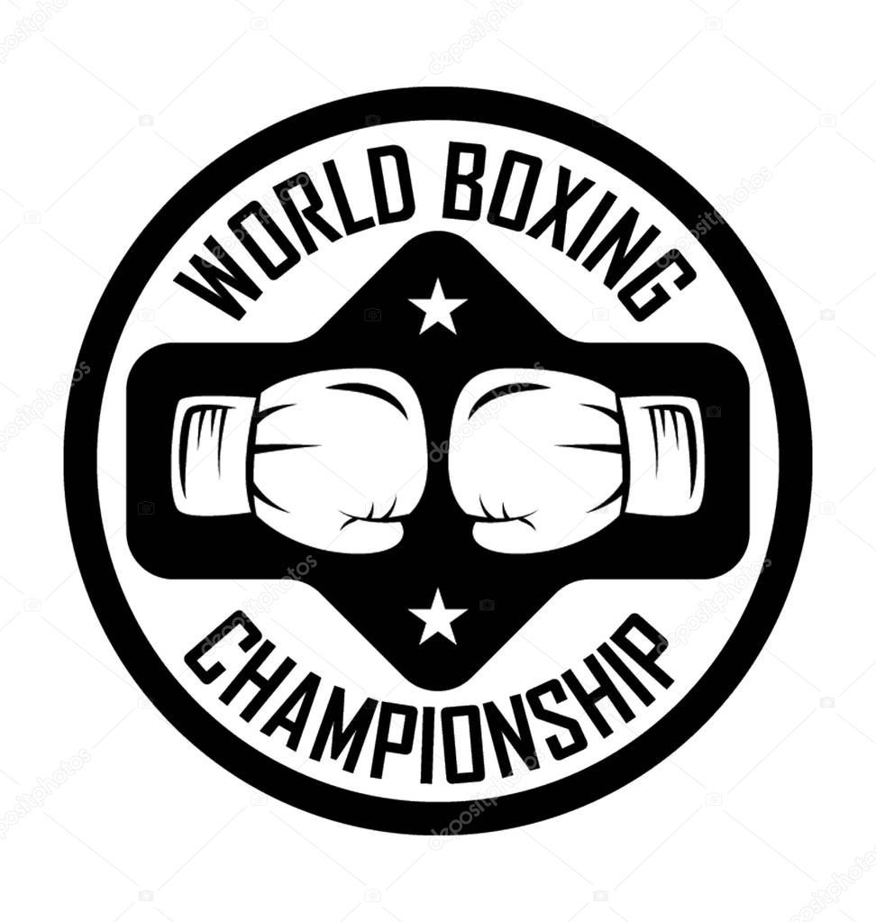World Boxing Flat Vector Icon
