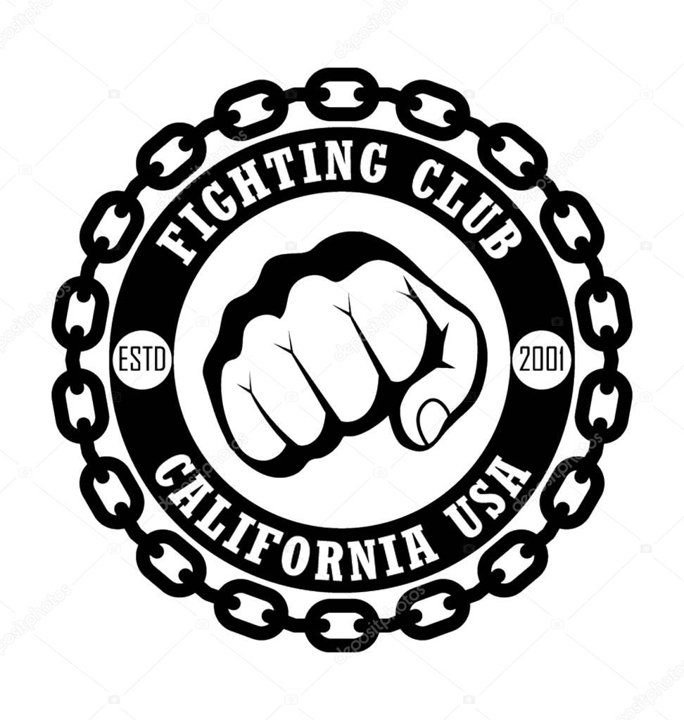 USA Fighting Club Flat Vector Icon