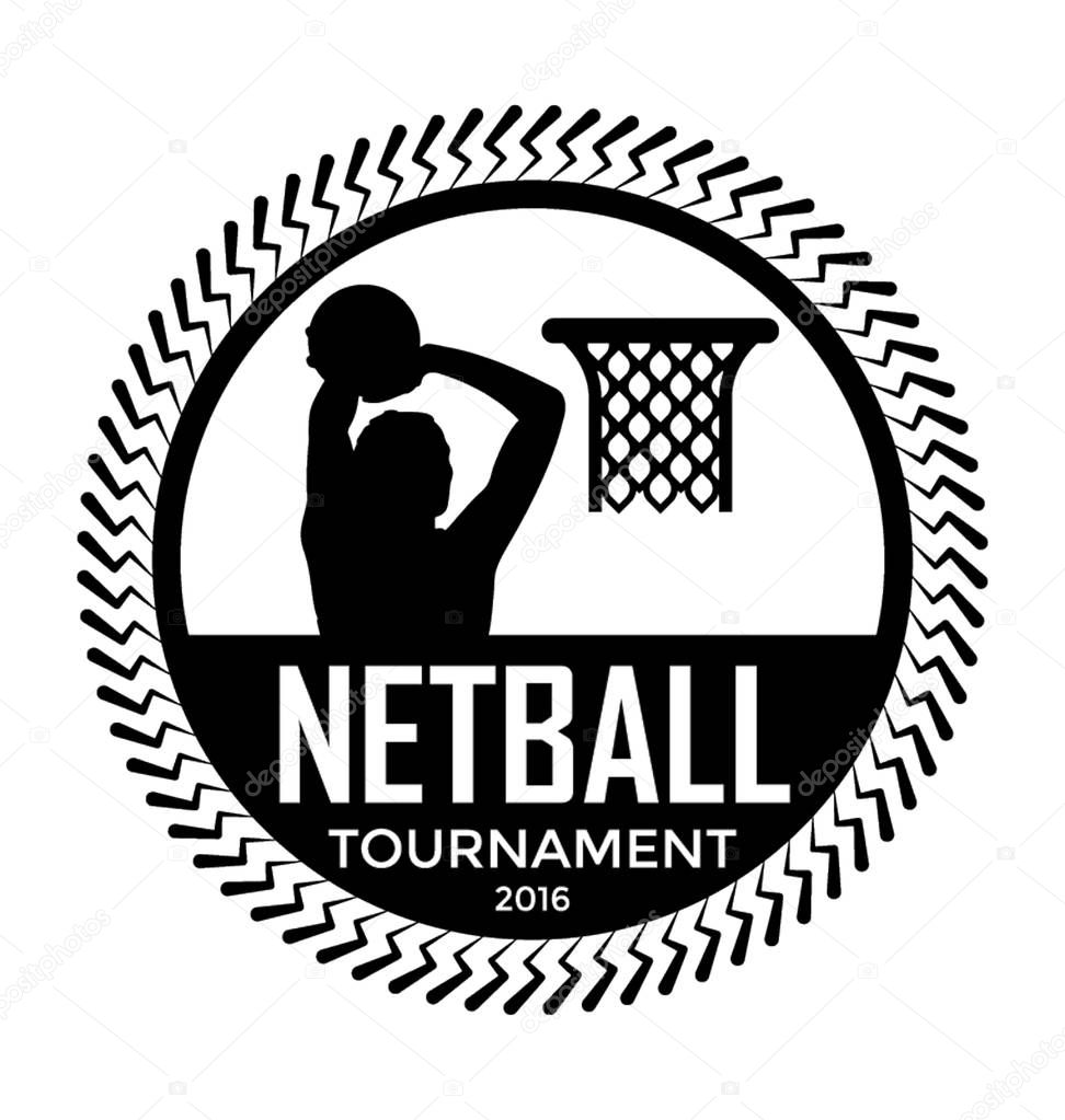 Netball Tournament Vector Icon