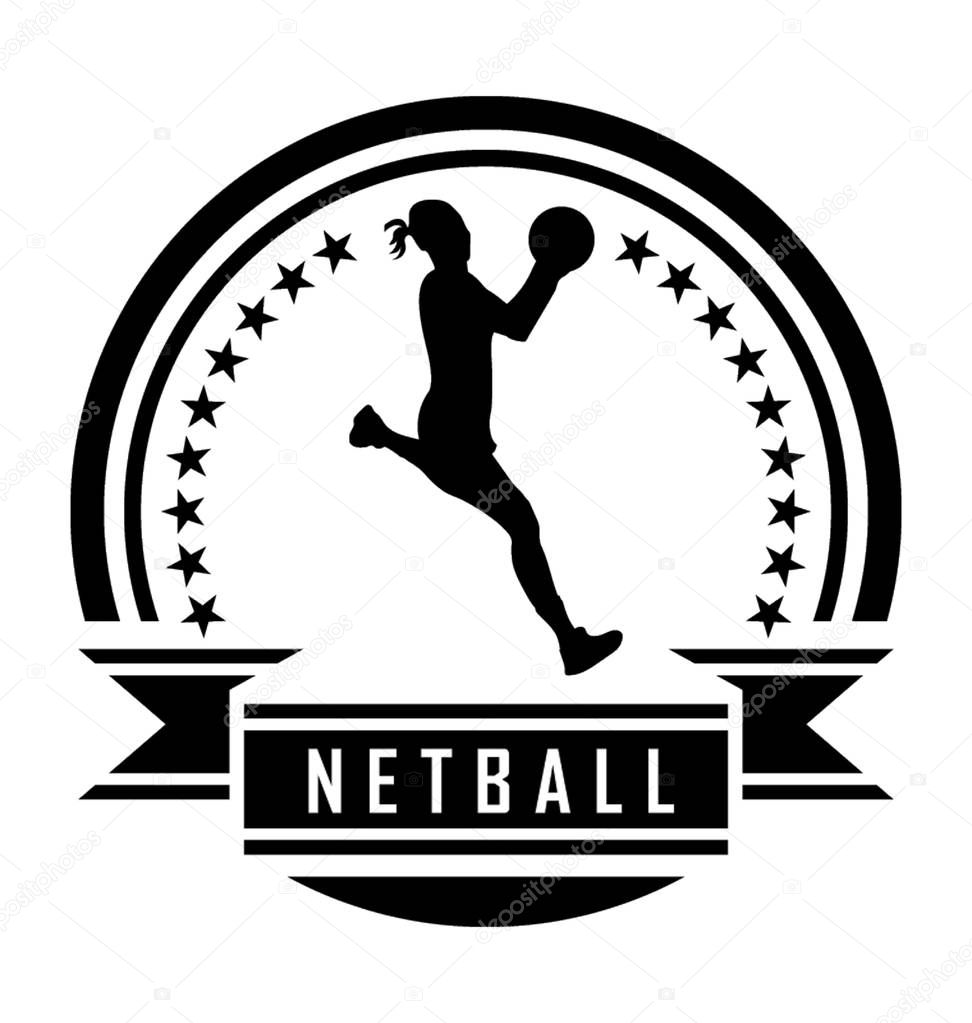 Netball Player Vector Icon