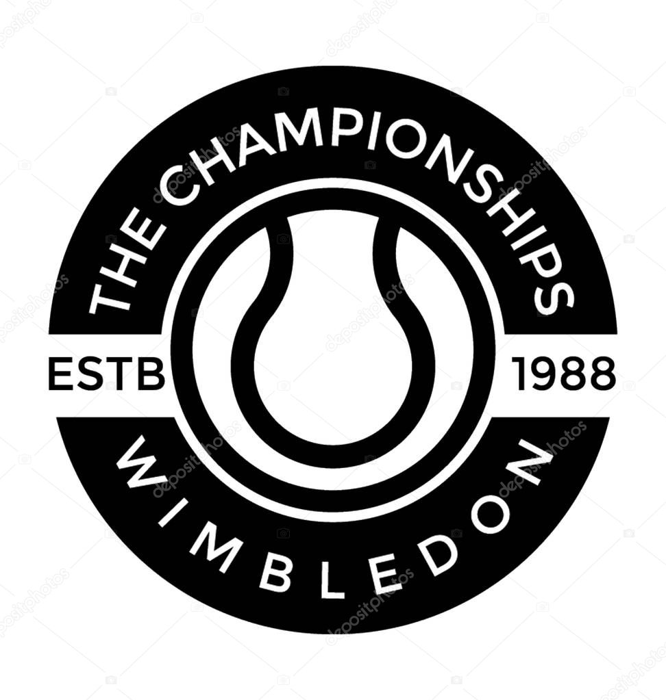 Wimbledon Championship Flat Vector Icon