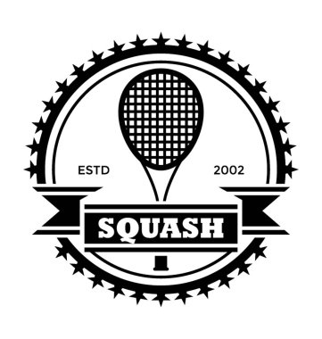 Squash düz vektör simgesi