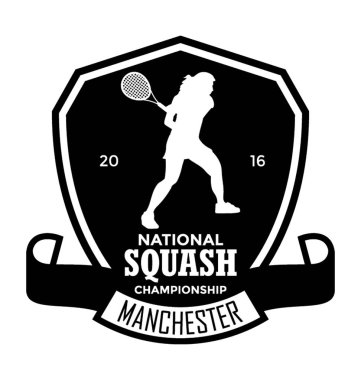 Manchester Squash düz vektör simgesi