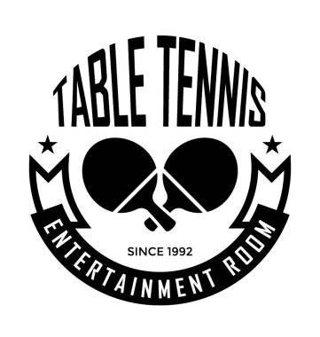 Masa Tenisi düz vektör simgesi