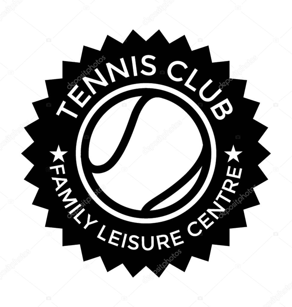 Tennis Club Flat Vector Icon
