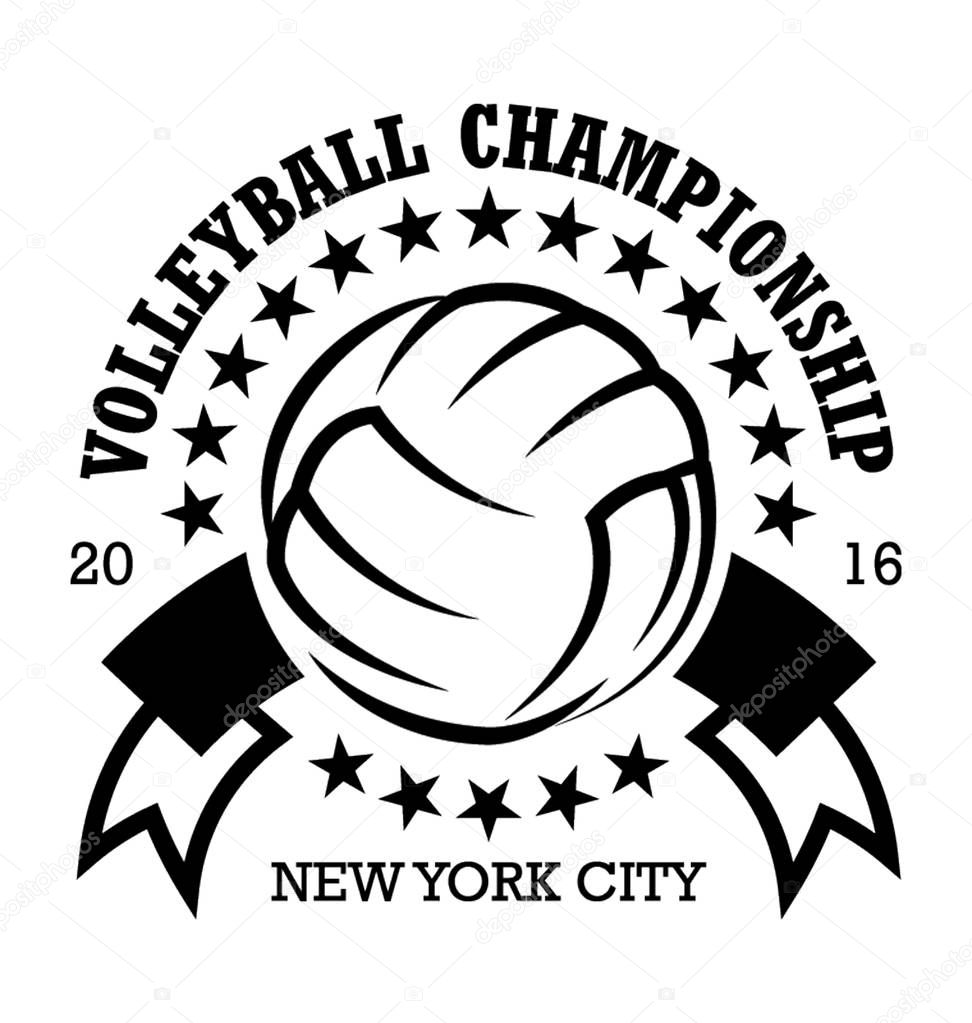 Volleyball Championship Vector Icon