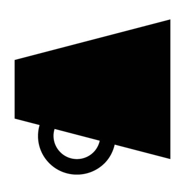 megafon düz vektör simgesi