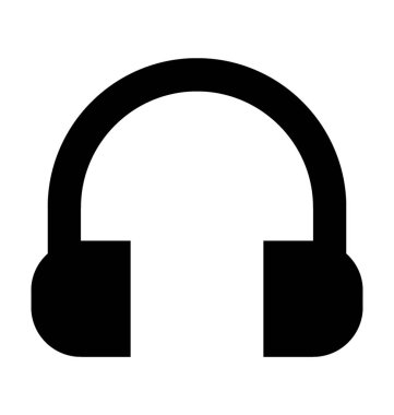 Kulaklıklar Düz Vektör Simgesi