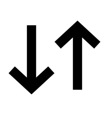 Oklar düz vektör simgesi