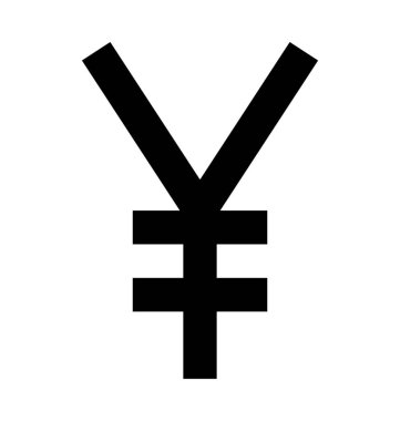 Japonca Yen düz vektör kutsal kişilerin resmi