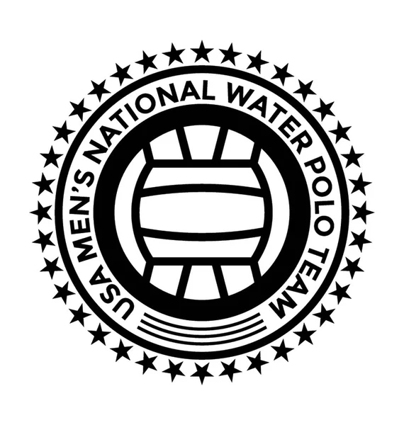 Water Polo Team Vector Icon — Stock Vector