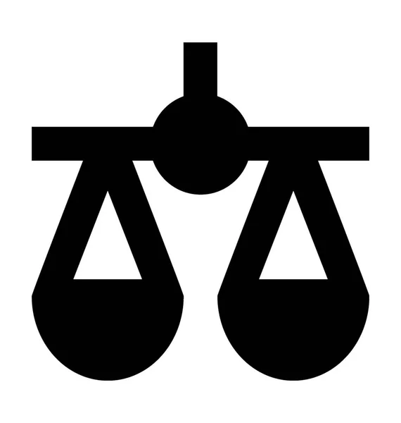 Плоская Векторная Икона Справедливости — стоковый вектор