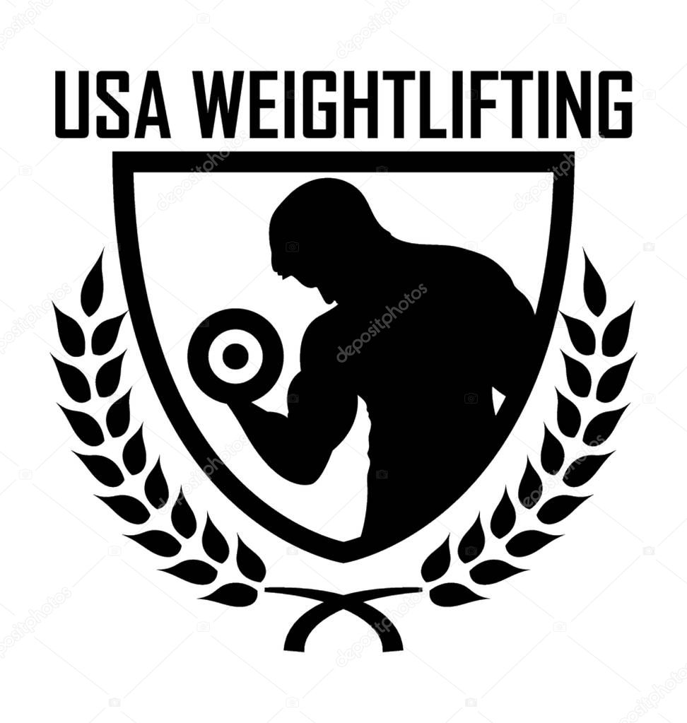 USA Weightlifting Vector Icon