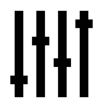 dengeleyici düz vektör simgesi