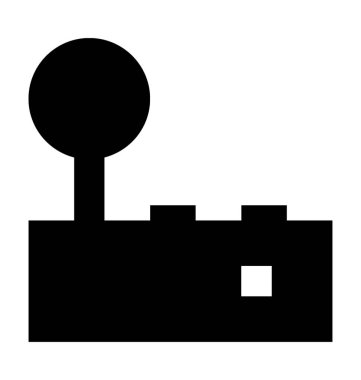 Oyun pedi düz vektör simgesi