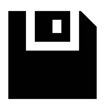 Disket düz vektör simgesi