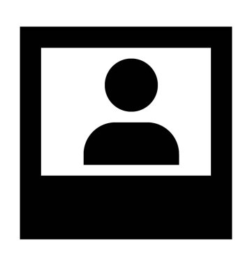 Video arama düz vektör simgesi