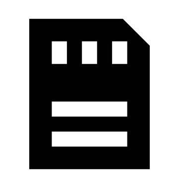 Bellek Kartı Düz Vektör Simgesi