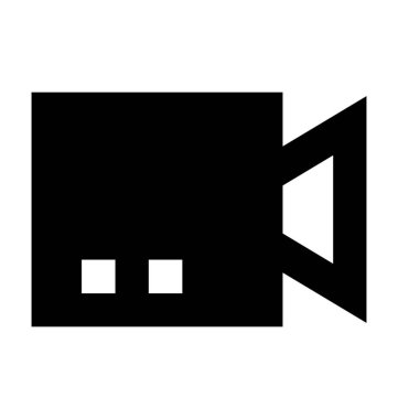 Film kamera düz vektör simgesi