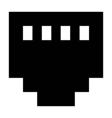 Internet çıkış düz vektör simgesi