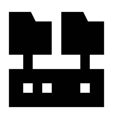 Ağ klasör düz vektör simgesi