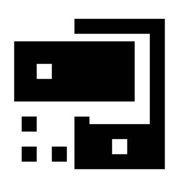 Telefon tuş takımı düz vektör simgesi