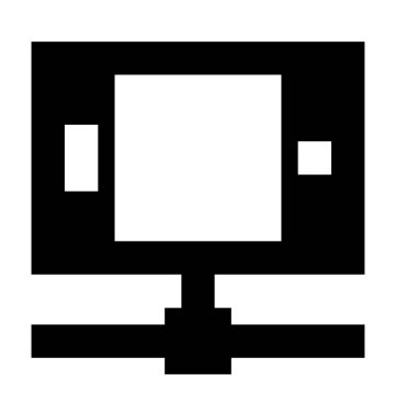 Mobil şebeke düz vektör simgesi