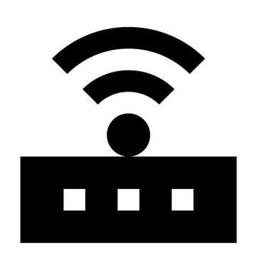 Wifi Yönlendirici Düz Vektör Simgesi