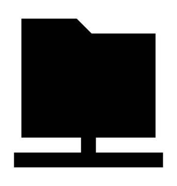 Klasör paylaşımı düz vektör simgesi