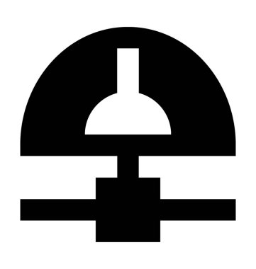 Web Hosting düz vektör simgesi