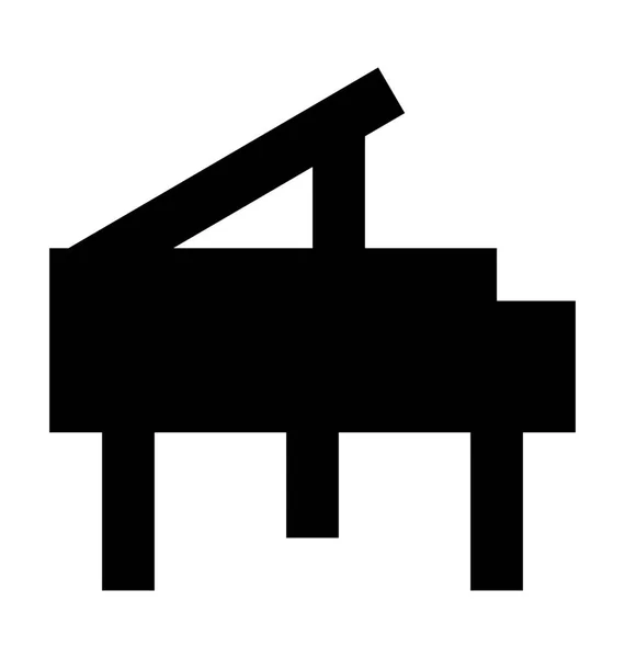 Zongora Sík Vektor Ikon — Stock Vector