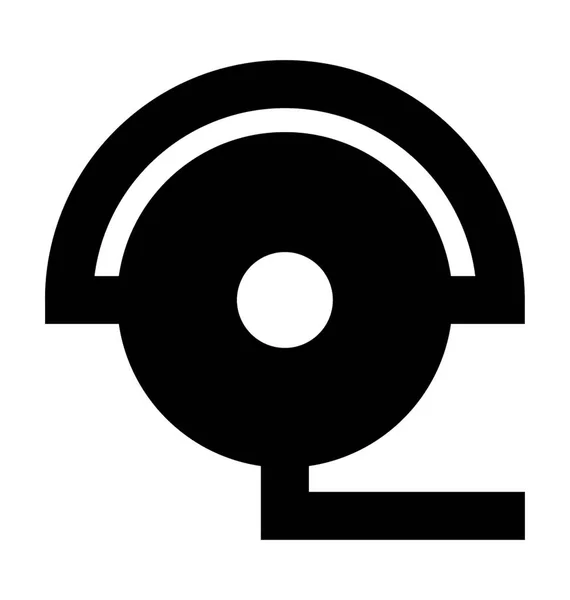 Webcam Flache Vektor Symbol — Stockvektor