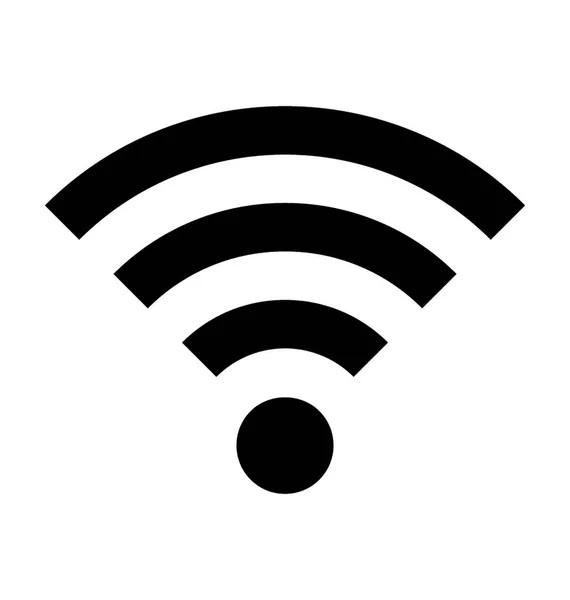 Wifi ゾーン フラット ベクトル アイコン — ストックベクタ