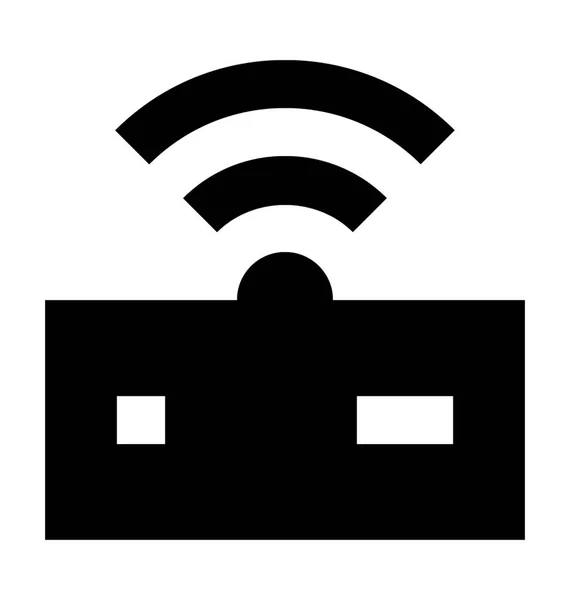 Router Wifi Vector Plano Icono — Archivo Imágenes Vectoriales