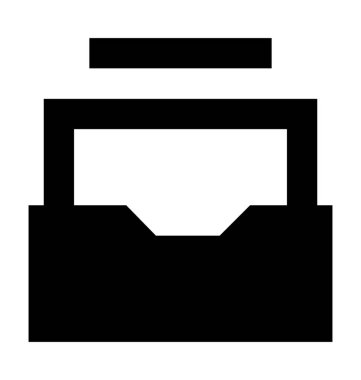 Dosya depolama düz vektör simgesi 