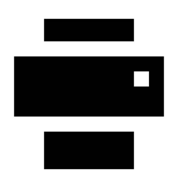 Yazıcı Düz Vektör Simgesi