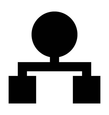 hiyerarşi düz vektör simgesi