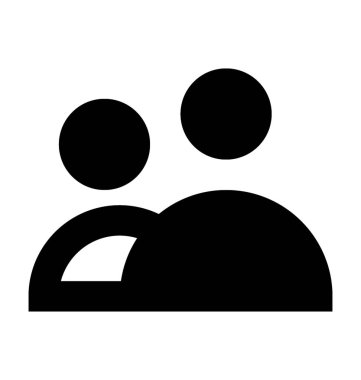 Kullanıcılar düz vektör simgesi