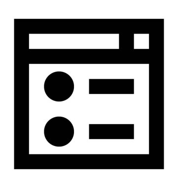 Kontrol Listesi Düz Vektör Simgesi