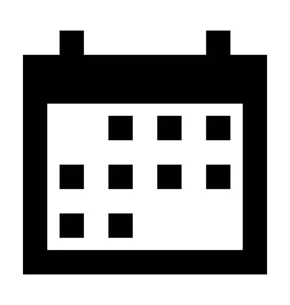 Calendário Flat Vector Icon — Vetor de Stock