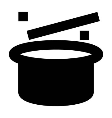 Büyü hüner düz vektör simgesi