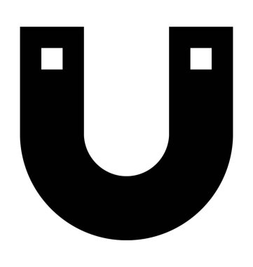 Mıknatıs Düz Vektör Simgesi