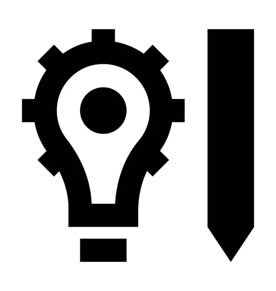 Innovation Flache Vektor Symbol — Stockvektor