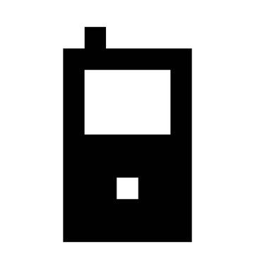 Telsizler Talkie düz vektör simgesi