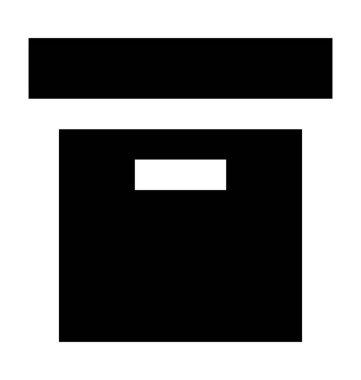 dükkan düz vektör simgesi