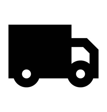 karavan düz vektör simgesi