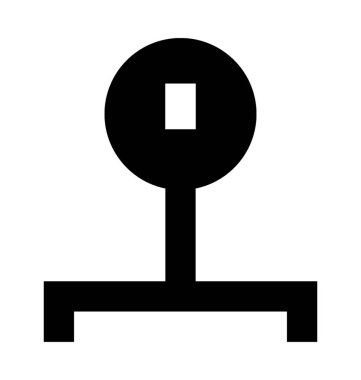 Platformu ölçek düz vektör simgesi