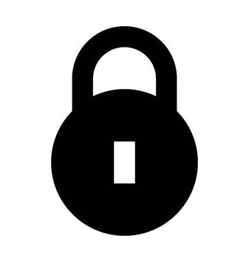 düz vektör simgesini kilitle